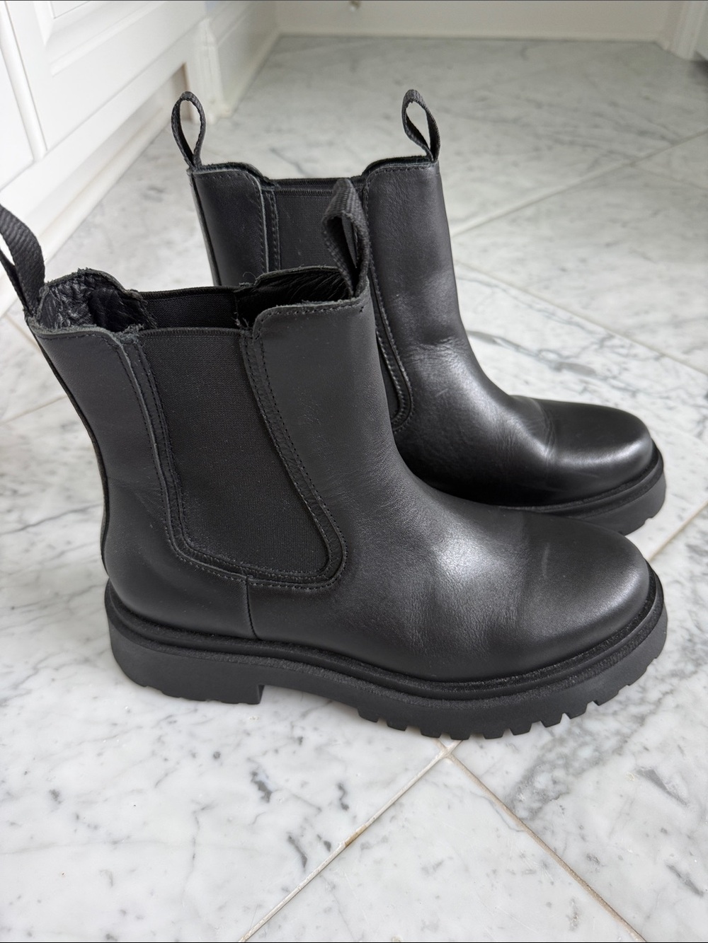 Thursday Boot Company- Black Chelsea Lug Boots